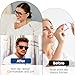 LXUEJIE 50 Pairs Nose Pads for Glasses, Anti Slip Adhesive Glasses Nose Pad, Clear Silicone Eyeglasses Nose Pads for Eyeglasses, Sunglasses