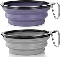 Vista 12 de Tazón para Perros Tazones Plegables para Mascotas, Paquete de 2 para Gatos y Perros, Plato Portátil de Alimentación y Agua para Mascotas