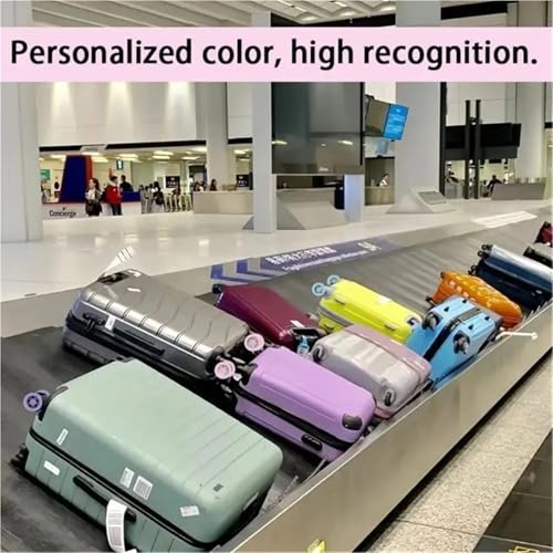 Luggage Wheels Protector Rings Silicone Wheels Cover For Most Luggage Reduce Noise(Pink,4set)4