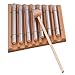 Lovermusic 7 Tone Wood Instrument Energy Chime with Mallet & 7 Tubes Wooden Collection Percussion Accessories