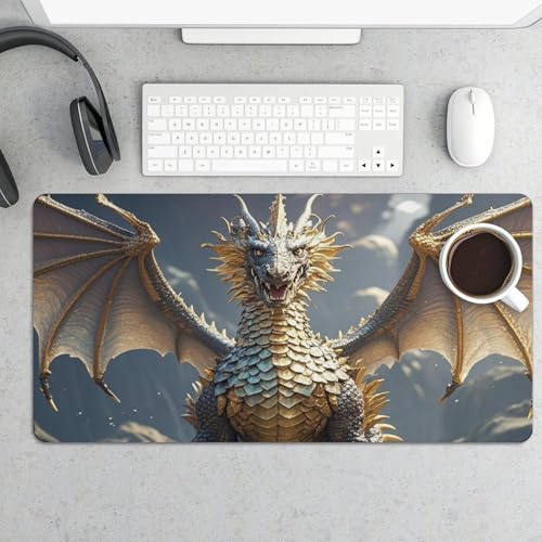 Protector Escritorio Grande Golden Dragon Antideslizante miniatura 5