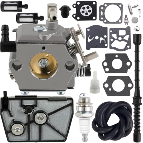 ZAMDOE 11181200600 Carburador para Stihl 028 028AV 028WB 028 AV Super Wood Boss Motosierra para Walbro WT-16B para Tillotson HU-40 HU-40B HU-40D WT-16B Reemplaza 11181200601 con Kit reconstrucción