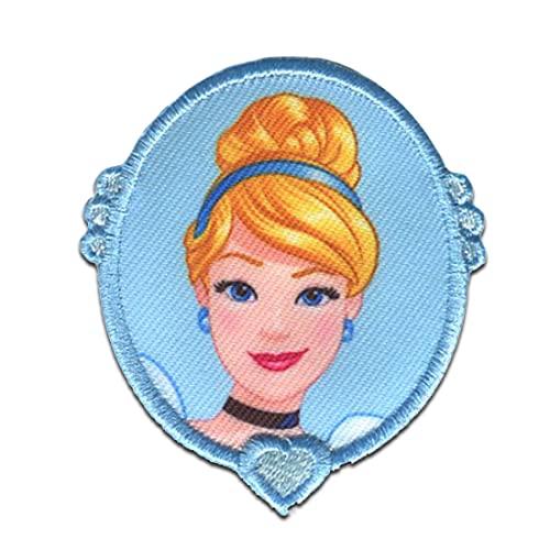 Disney © Cendrillon Princesse - Ecusson thermocollant patches appliques, Taille: 6,3 x 5,5 cm