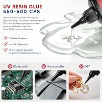 UV Harz 60g mit UV Lampe – UV Kleber, 5s Schnellhärtung, Klar & Flexibel – Ansicht 4