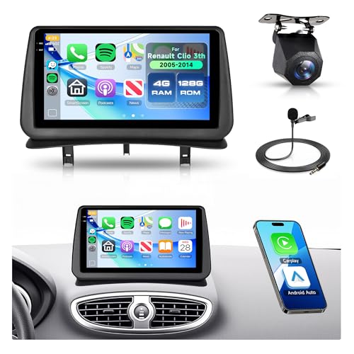 🛜[Navigazione GPS & WiFi] Android Renault Clio 3th 2008 autoradio built-in GPS Navigation, è possibile scaricare mappe offline, con wifi, è possibile utilizzare perfettamente apps store, consente di utilizzare qualsiasi applicazione come mappe online, You-Tube, TikTok, Spotify, ecc.