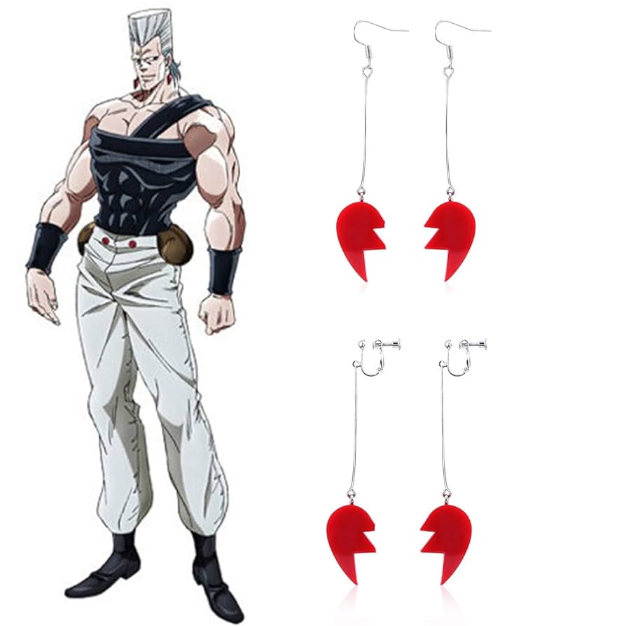 ジョジョの奇妙な冒険　ポルナレフのピアス Amazon | ジョジョの奇妙なピアス J・P・ポルナレフ ハート