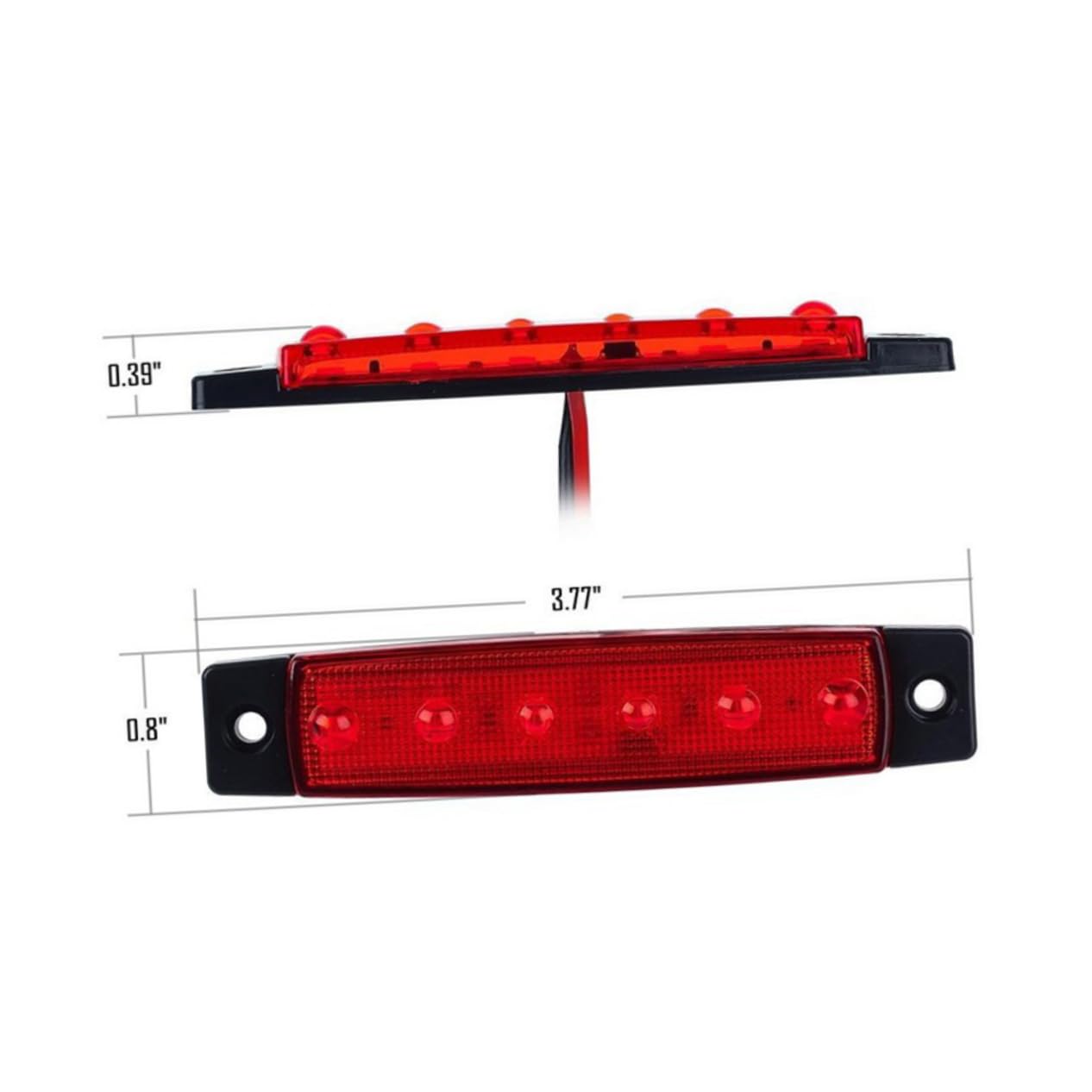 HAPINARY 2pcs Led Truck Trailer Side Marker Lights Small Signal Lamp for Trailers and Trucks Bright Illumination Low Power Consumption Fit