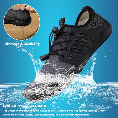 Image of Hike Barefoot Shoes Womens Men,Unisex Barefoot Water Shoes Breathable, Anti-Slip Hiking Footwear for Athletic Wide Toe Shoe Footwear for Hiking, Walking, Running, Yoga, and Water Sports
