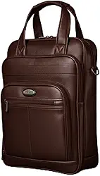 Mochila Couro Reforçada Executiva Grande Mochila para Notebook Trabalho Viagem Escola com Cabo de Aço Impermeável