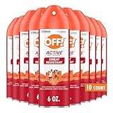 OFF! Active Insect Repellent Sweat Resistant Long Lasting Protection Repels Mosquitoes 6 Ounce (Pack of 3)