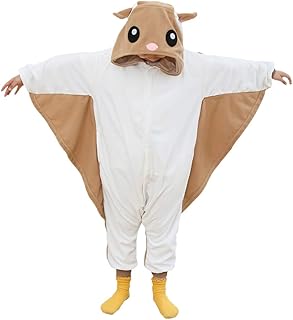 Kids Animal Onesie Pajamas Fleece Costume for Halloween, Cute Sleepwear Unisex Jumpsuit with Hood for Ages 2-12 Years
