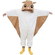 Kids Animal Onesie Pajamas Fleece Costume for Halloween, Cute Sleepwear Unisex Jumpsuit with Hood for Ages 2-12 Years