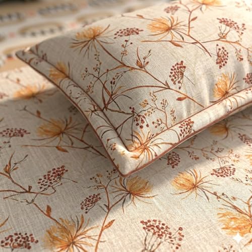 Image of Castiqa Elastic Fitted Supersoft Premium Polycotton 200TC Super King Size 108x108Inch Jointless Bedsheet with 2 Pillow Covers (Cherry, Super King 108x108inch (12 inch Mattress))