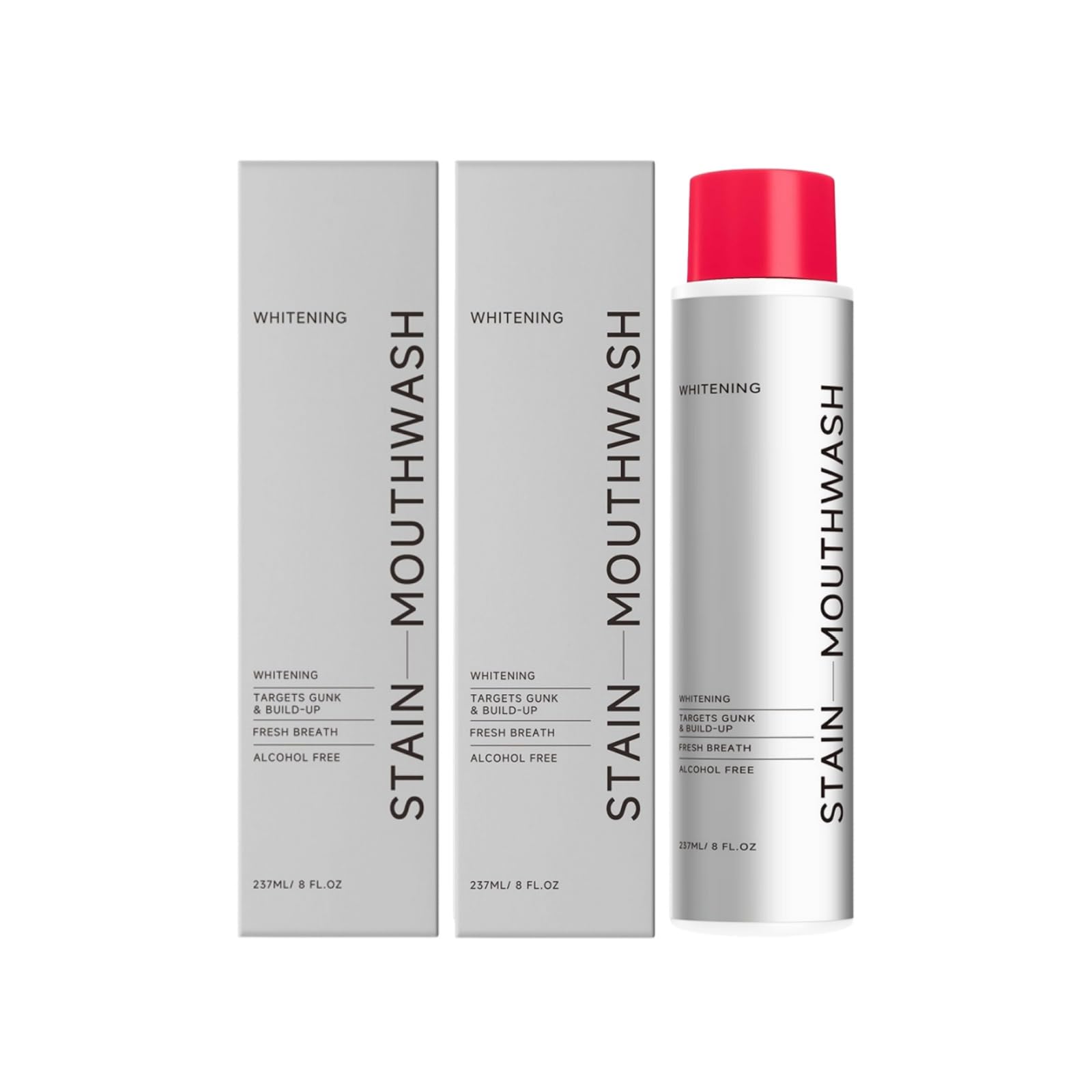 Bain de Bouche Blanchissant Sans Alcool Anti-Taches Haleine Fraîche 237 ml