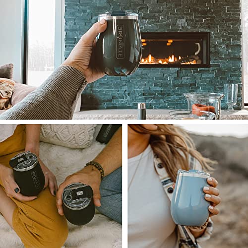 Brümate Uncork'd Xl 14Oz Insulated Wine Glass Tumbler With 100% Leak-Proof Lid - Made With Vacuum Insulated Stainless Steel (Glitter Mermaid) #TOP4