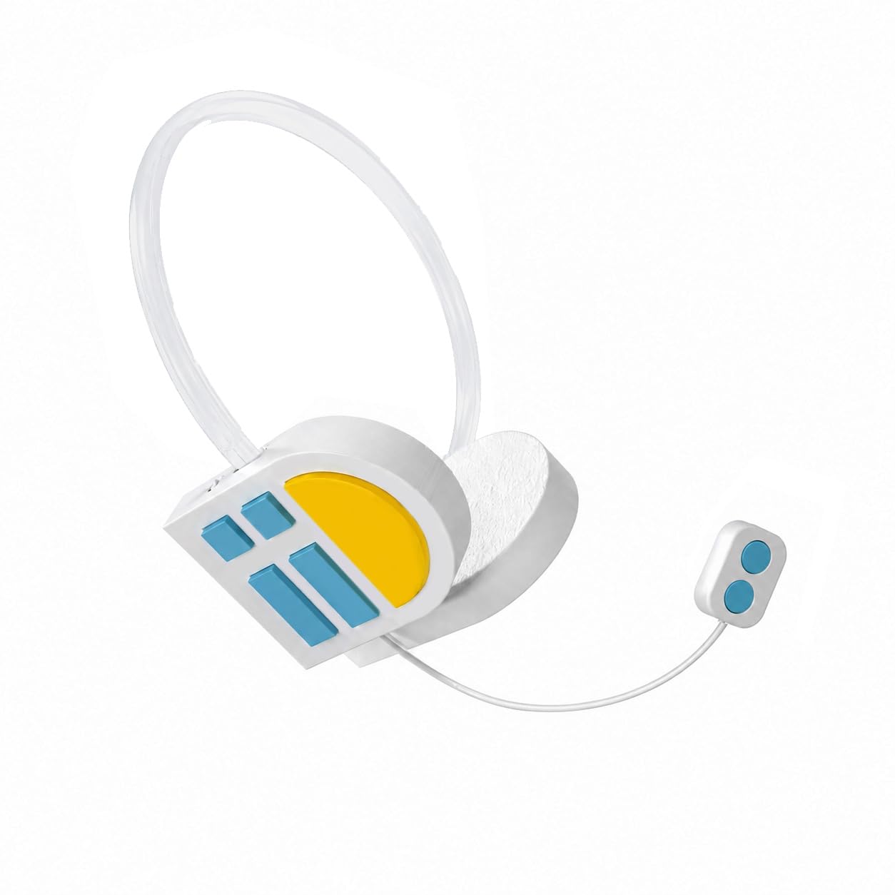 Music cosplay props headphones Hairpin headwear, 3 characters, Hairclip headphone, blue hair Future Costume Headwear Earphone (L Blue)