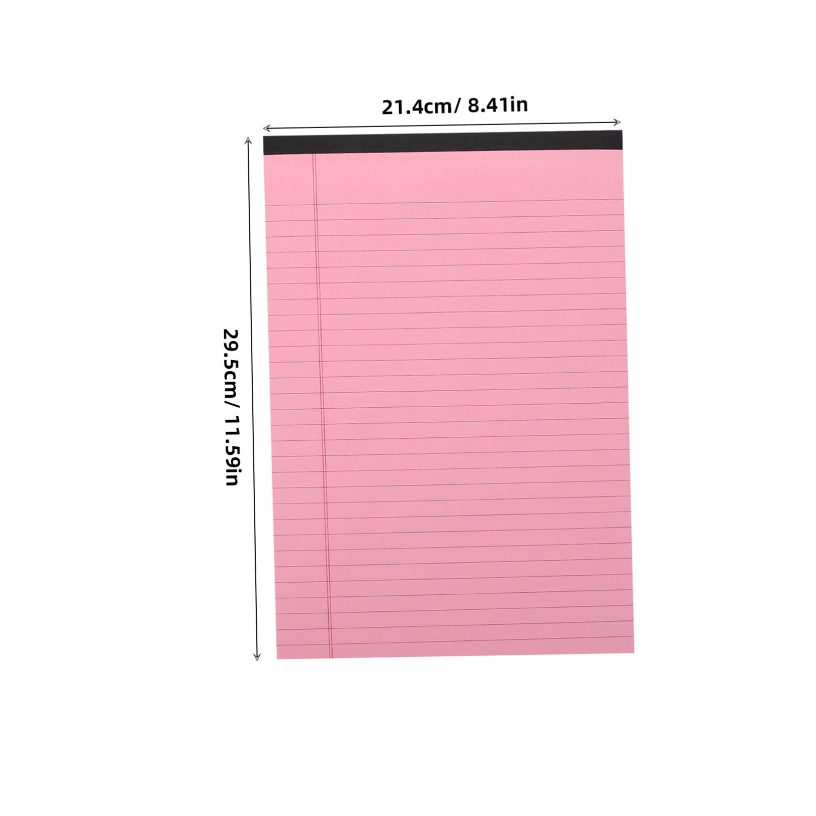 4 Pièces Lot de Carnets Roses à Lignes Horizontales Blocs-notes Déchirables Rechargeables pour Bureau École et Prise de Notes Organisée