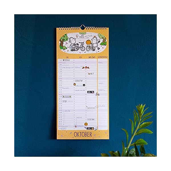 Sheepworld Kalender 2022, Kalender für Zwei, Partnerplaner, Wandkalender für Paare – Bild 7