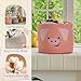 OMERAI Animal Baskets Cotton Rope Woven Storage Basket for Toys Blankets Laundry Nursery, Large Foldable Organizer with Cute Pig Design and Handles, 15