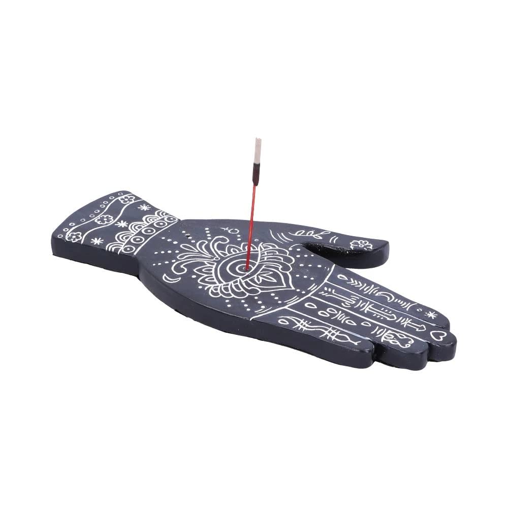 Hamsa Incense Burner Hand Amulet Design Meditation Evil Eye Resin Stick Stand