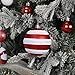 47PCS Red and White Christmas Ornaments Sets, Shatterproof Candy Cane Christmas Tree Decorations, Hanging Ball Ornaments Tree Decor for Xmas Party (Red & White)