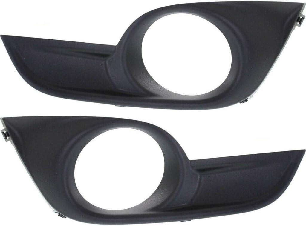 For Nissan Altima Fog Light Cover 2013 2014 2015 Driver and Passenger Side Pair/Set | Textured | Sedan | DOT/SAE Compliance | NI1038115 + NI1039115 | 622573TA0B + 622563TA0B