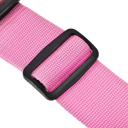 Image of uxcell Luggage Straps Suitcase Belts with Buckle Label, 2x78 2Mx5cm Adjustable PP Travel Bag Packing Accessories, Pink 4Pcs
