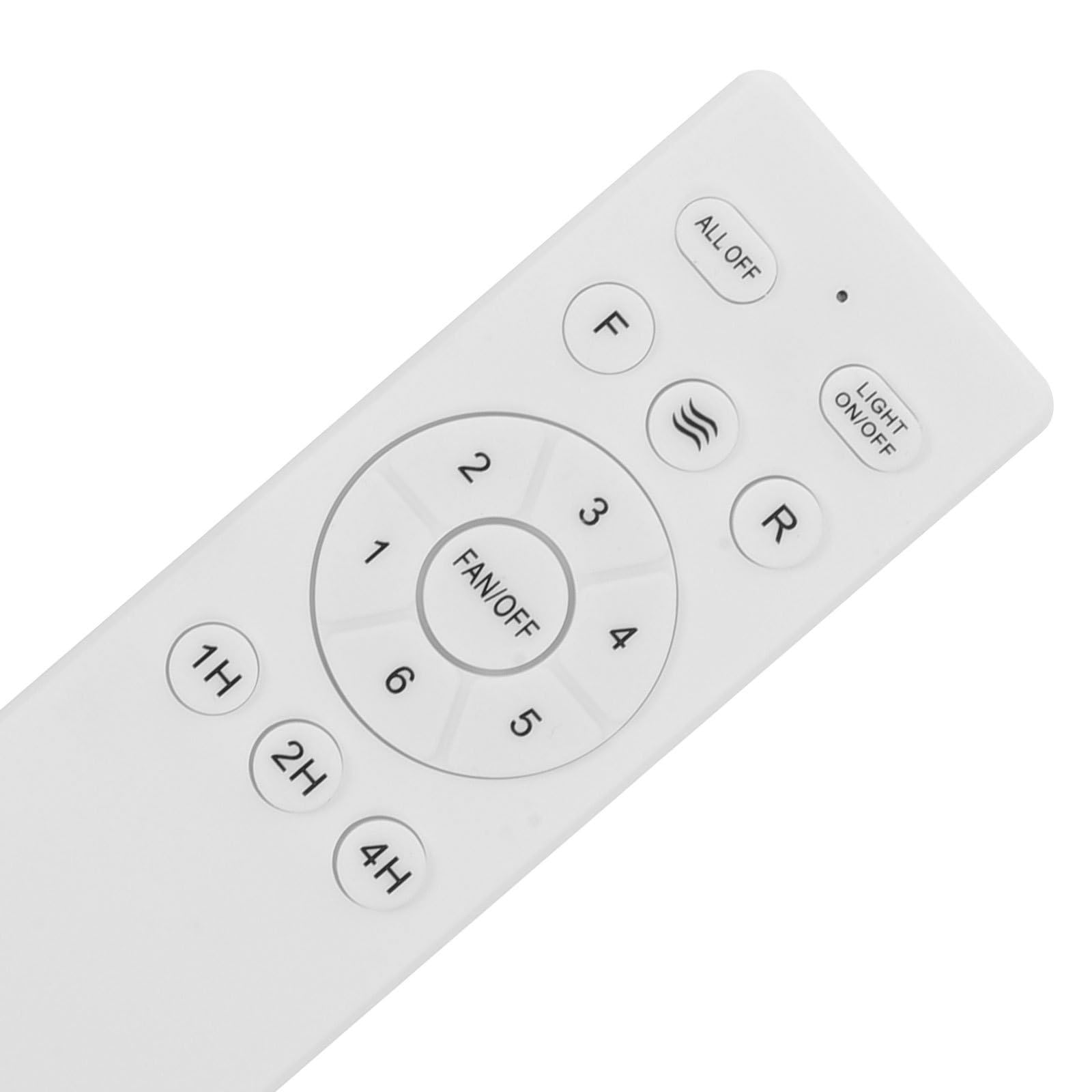 jojofuny Telecomando con Regolatore di Velocità a 6 Livelli per Ventilatore da Soffitto Ricevitore in Plastica Bianco, Controllo Remoto per Ventilatore e Luce Stili multipli per Festa