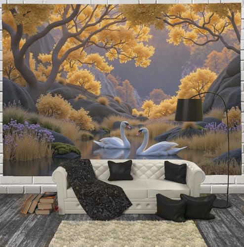 Tapiz de pared mandala en azul profundo para crear un ambiente relajante en tu dormitorio