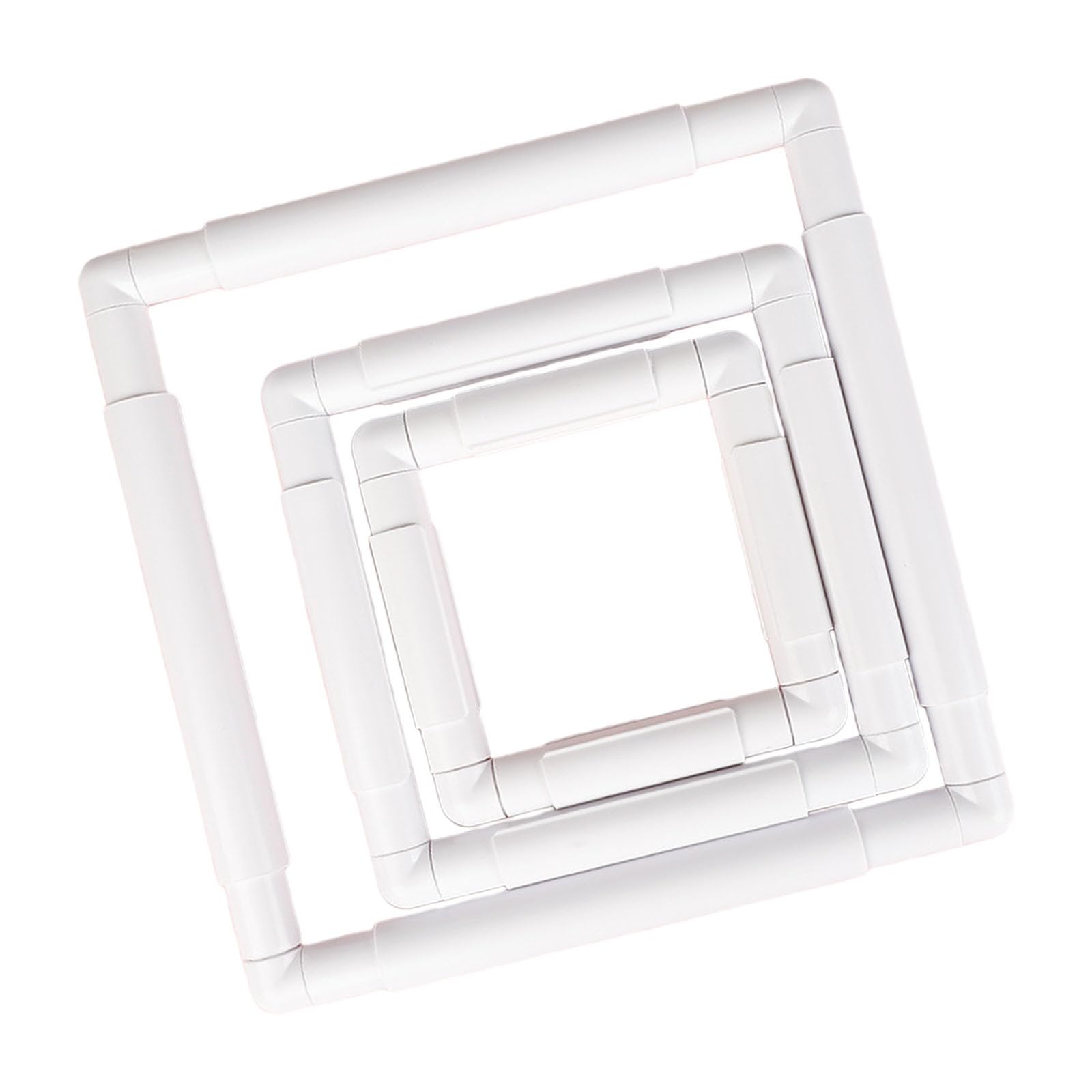Buxuaaaa Multicolor Of 3 Professional Embroidery Frame Including Square Shape For Artists Hobbyists In Needlework Creation Sturdy Craft Frame