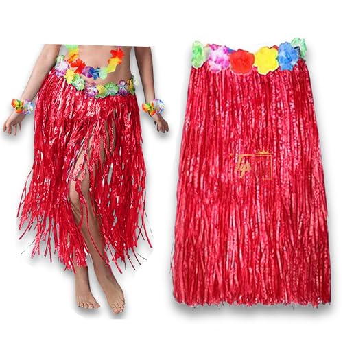 Premium Hawaiian Grass Fringe Stretchable Long Full Skirt Tassel ...