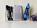 2nd Generation TV Remote Control Holder Wall Mount, Office Supplies Organizer 3 Compartment Transparent