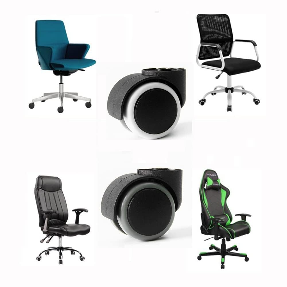 Set 6x Sedie Poltroncine Lounge Girevoli HWC-F19 Metallo Cromato Ecopelle Rosso