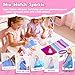 Poke-in Fashion Designer Kit for Girls, No-Sew DIY Craft Toys with 6 EVA Mannequins & Real Fabric, Safe & Non-Toxic Creative Dress Up Activity, Mess-Free Arts and Crafts Gift for Girls Age 5-12