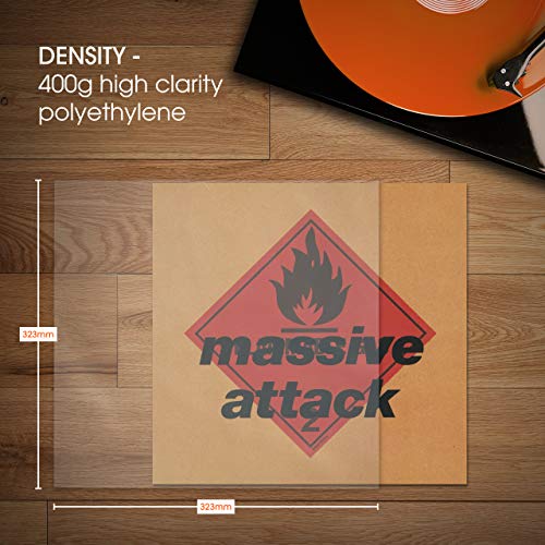 100x 12 Inch Vinyl LP Beschermhoezen | DENSITY 33 Toeren Hoezen Voor Vinylplaat Enkele Dubble Verdrievoudigen Klaphoes… - Afbeelding 3