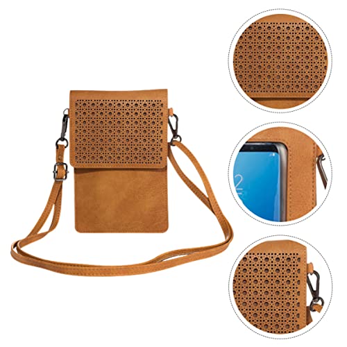 1Pc Fashionable Phone Crossbody Bag with Window Pocket Capacity for Phones Wallets and Cards Versatile Lightweight Shoulder Purse Classic Colors3