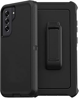 Defender Case Compatible with Samsung Galaxy S21 FE 5G Screenless Edition Defender Case for Galaxy S21 FE 5G (Only) - Black