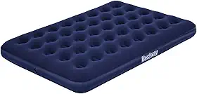 Colchão Bestway Camping Casal Inflavel Azul Suporta 300kgs