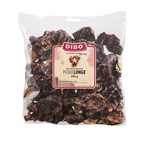 DIBO Pferde-Lunge, 250g-Beutel, der kleine Naturkau-Snack oder Leckerli für Zwischendurch, Hundefutter, Qualitätskauartikel ohne Chemie (Packung mit 2)