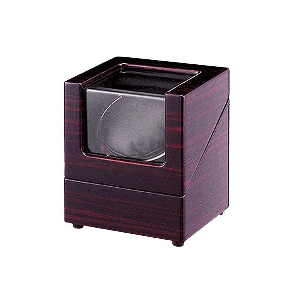 OLSKFUH Watch Winders Automatic Single Watch Winder Carbon Fibre Piano Finish Watches Storage Box Quiet Motor 2 Ways Supply Power,D-A