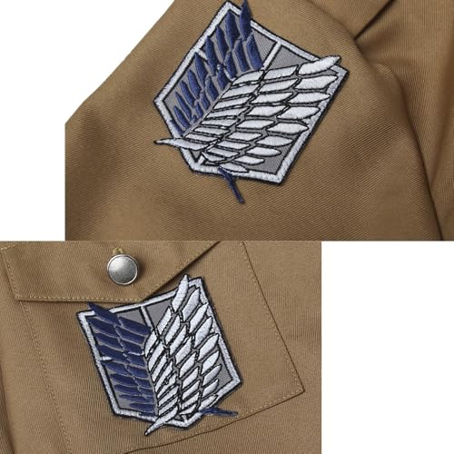 Disfraz de Eren Yeager para eventos cosplay con capa de anime y cinturón 7