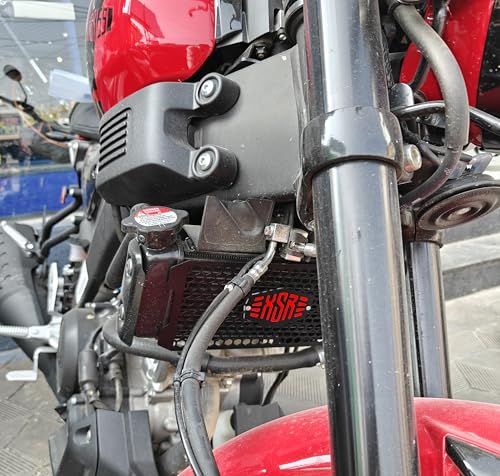 Image of L3 MODZ XSR 155 Radiator Guard - Honeycomb Design Grill Protector | High Airflow (1, red)