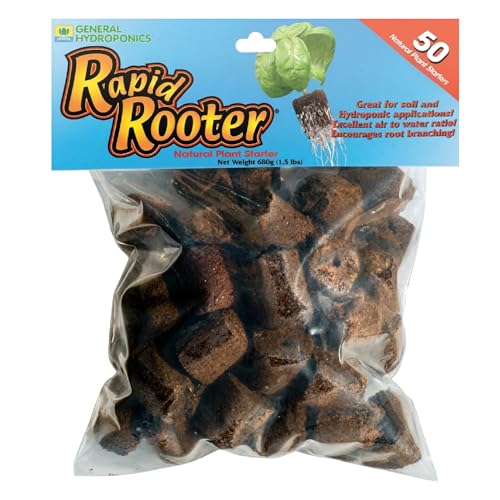 Rapid Rooter Starter Plugs To Germinate Plant Seedlings? | UrbanOrganicYield.com General Hydroponics GH3253 Rapid Rooter Replacement Plugs 50 Count