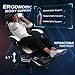 DL-win Video Gaming Chair for Adults, Computer Chair with Footrest and Ergonomic High Back, Big and Tall Gamer Chair with Massage Lumbar Support, 360° Swivel Height Adjustable Computer Chair, White