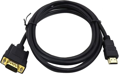 Miniatura 3 de Sscon Cable adaptador HDMI a VGA chapado en oro 1080P HDMI macho a VGA macho activo convertidor de video compatible con computadora portátil PC