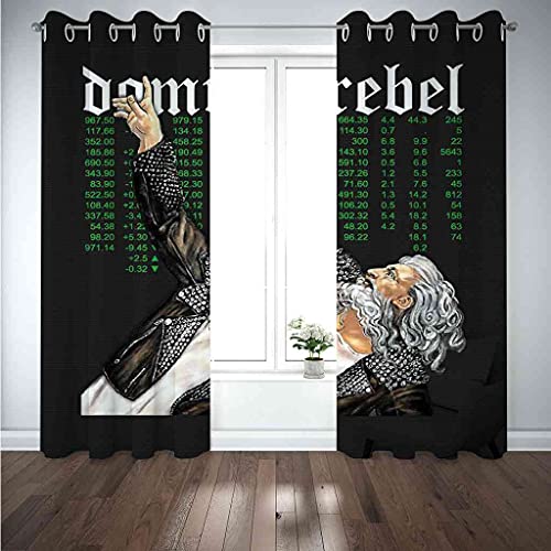 Rideaux salon d'enfants en polyester isolant haut de gamme 264x160 cm