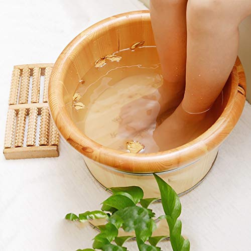 Baño de pies de madera para pedicura con tapa miniatura 3