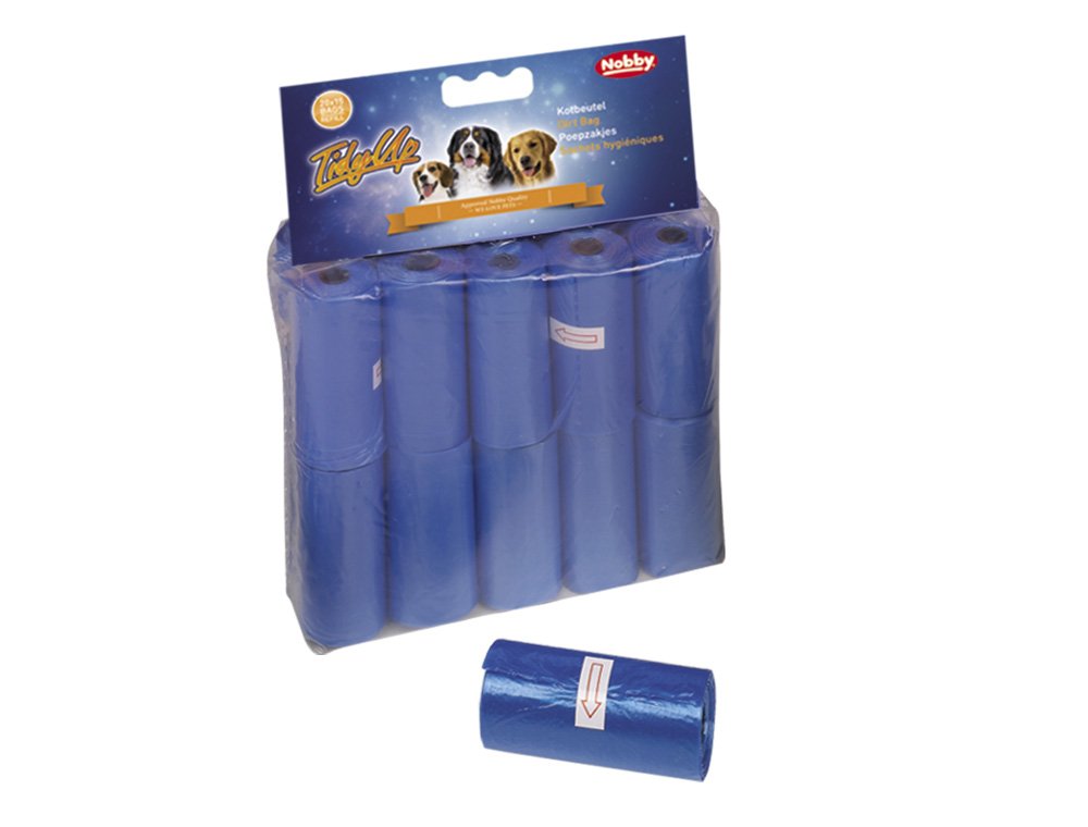 Nobby Pet Bleu Rolls Of 15 Dog Poop Bags Tidyup