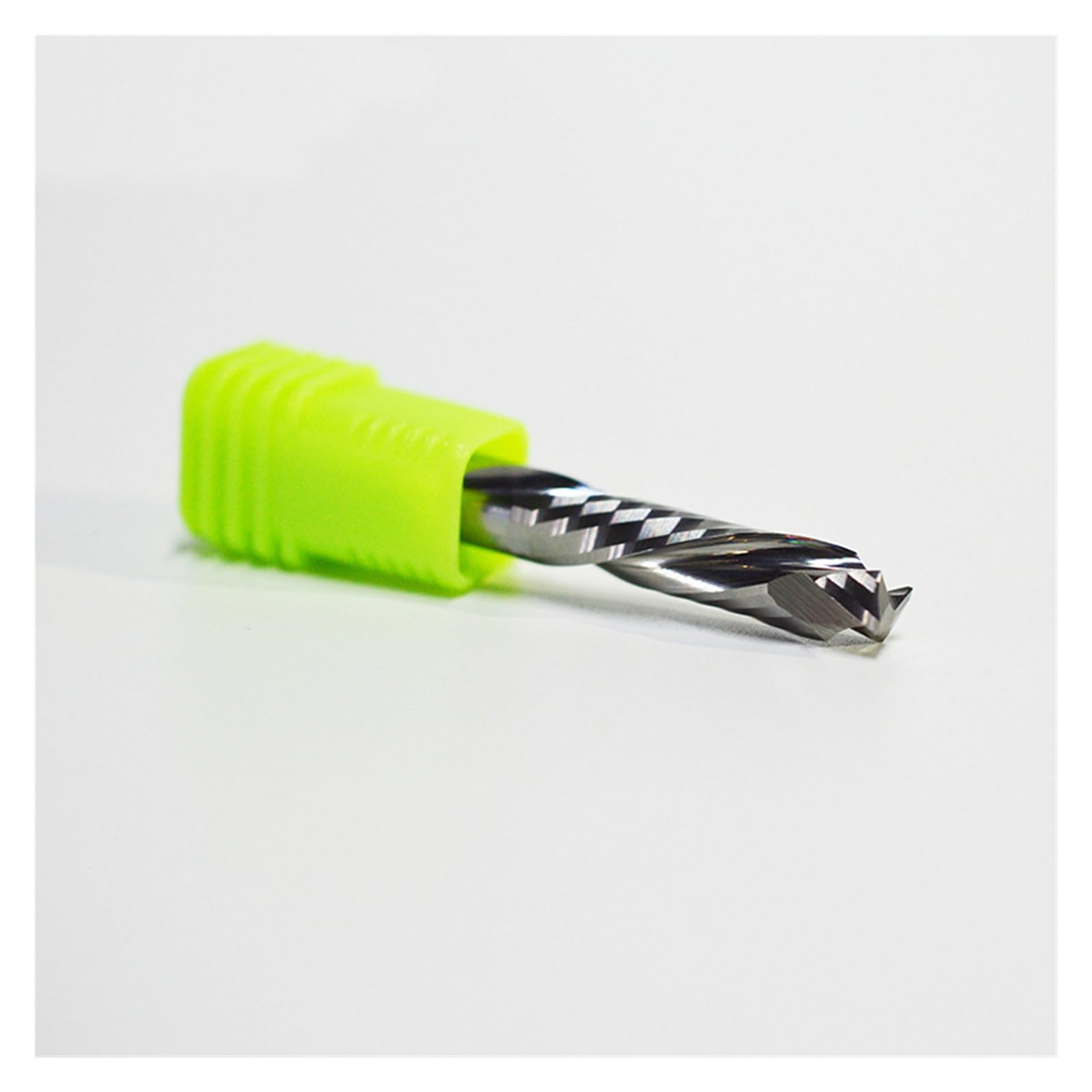 2 piezas de carburo en espiral de dos flautas UP &ABAJO Cortar Fresado de compresión carpintería Fresadora CNC Fresa de extremo de madera(Size:10x10x32)