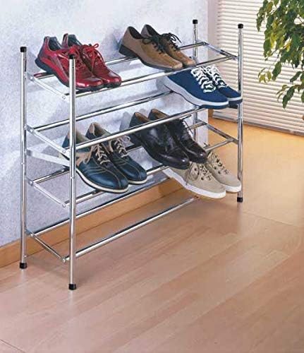Miniatura 4 de Wenko Zapatero extensible, Cromo, Plata